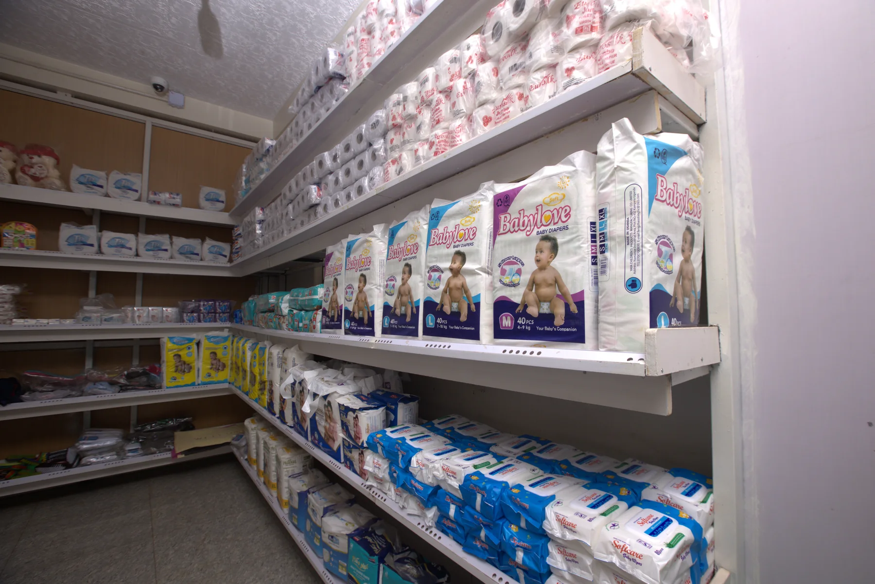 Diaper and baby-care aisle