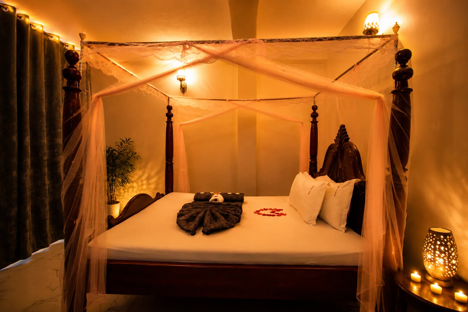 Warm premium room for accommodation feature