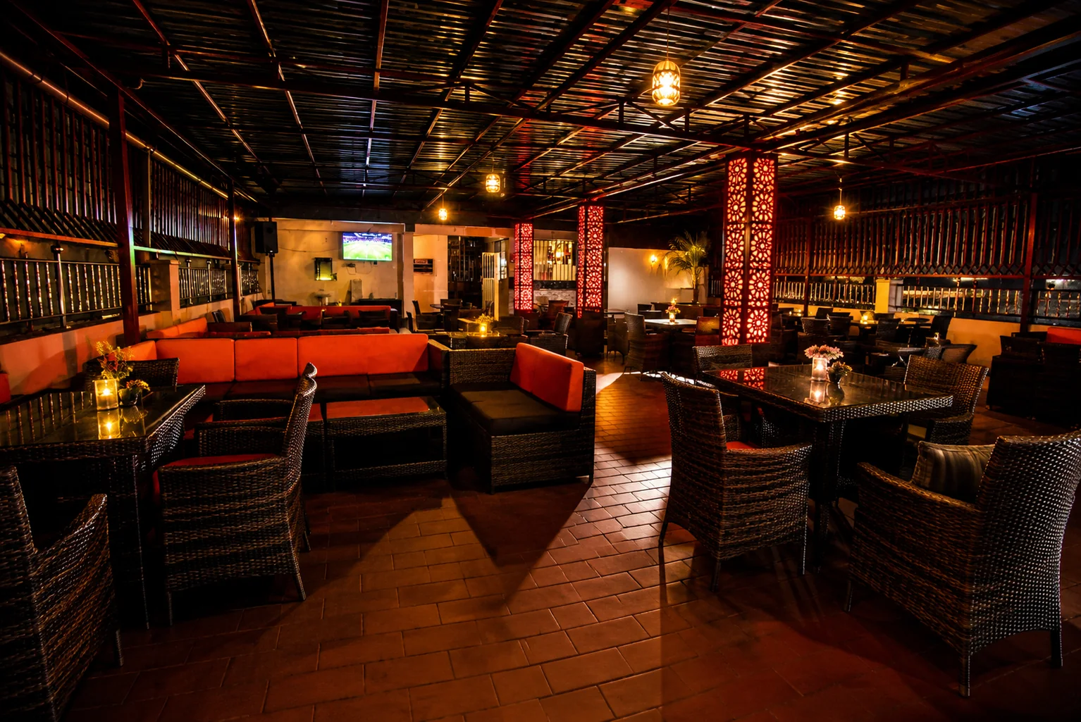 Main lounge seating and bar area