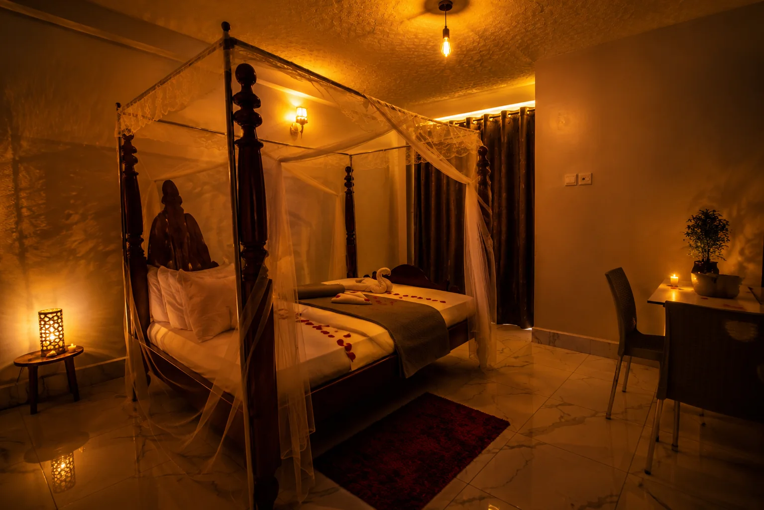 Room with night ambience