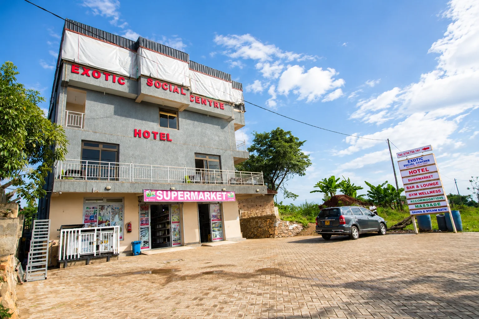Daytime exterior of Exotic Social Centre